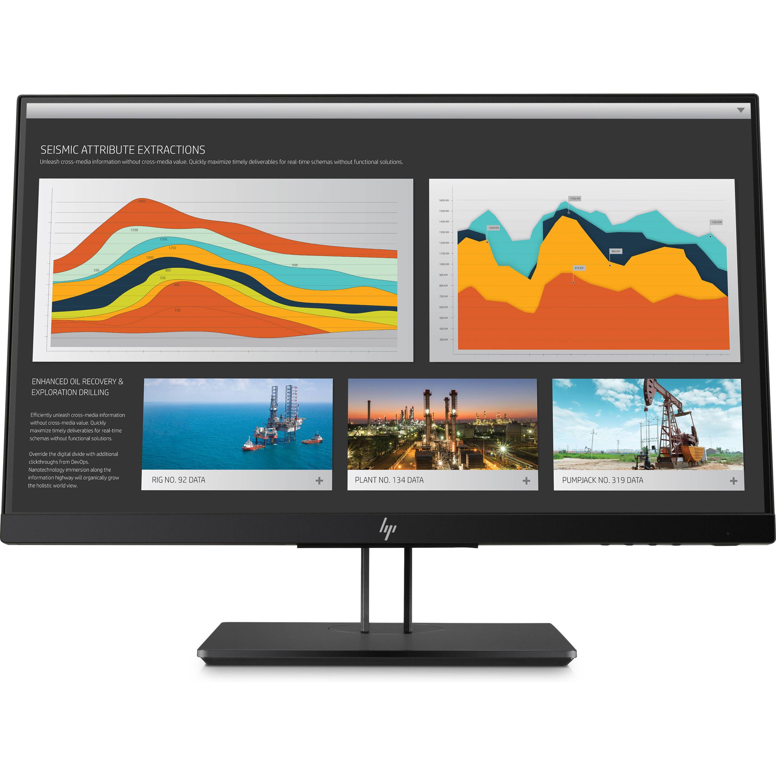 HP Z22N G2 21.5 inch FHD monitor with adjustable stand and multiple connectivity ports.